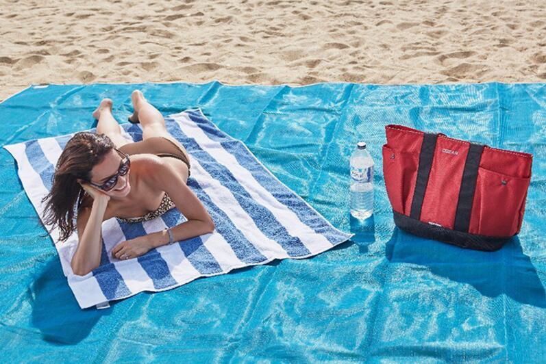 Folding Mat Beach Mat Leaky Sand Beach Mat Outdoor Travel Picnic Mat Camping Mat - Roller