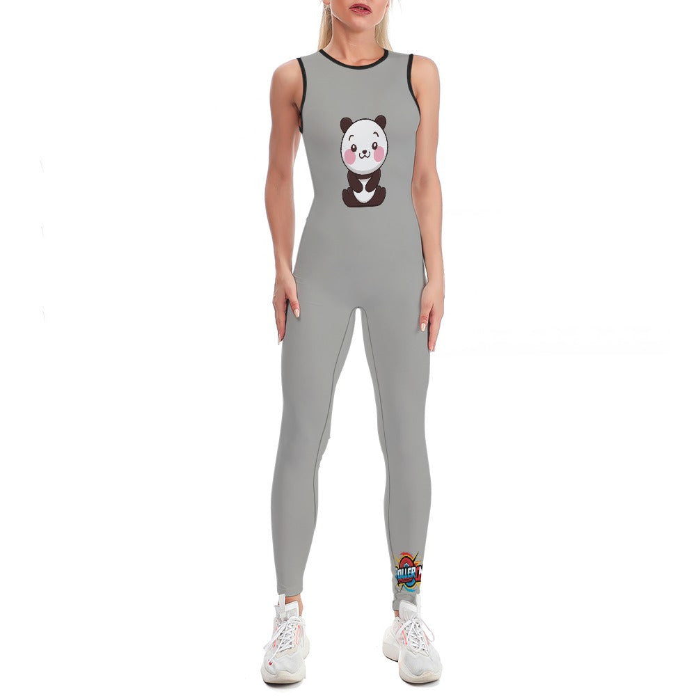 Colorful Ladies Bodysuit Yoga Pants - Roller