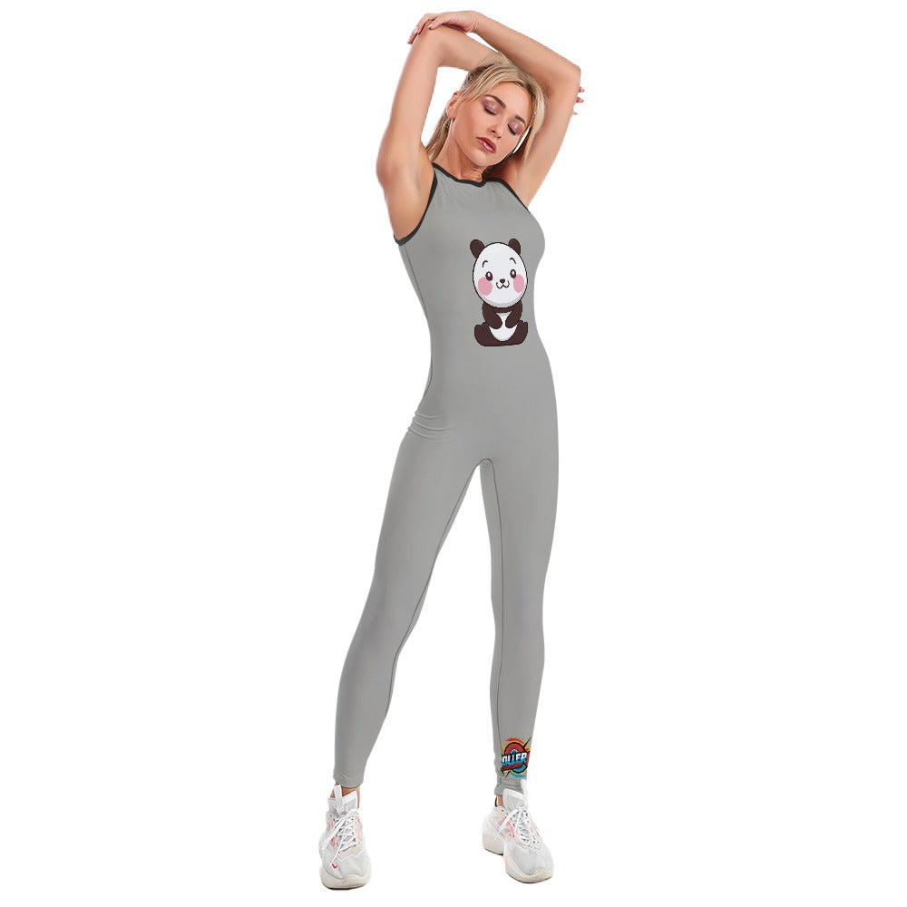 Colorful Ladies Bodysuit Yoga Pants - Roller