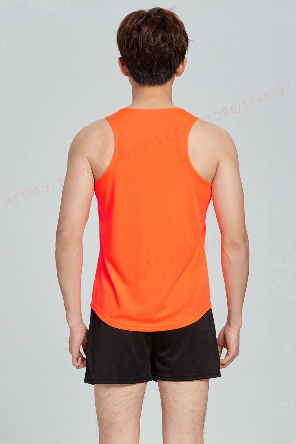 Men Sports Suits Quick Dry Slim Fit Marathon Running Track And Field Tracksuits Fashion Prints Gym Sportswear Vest+Shorts Set - Roller