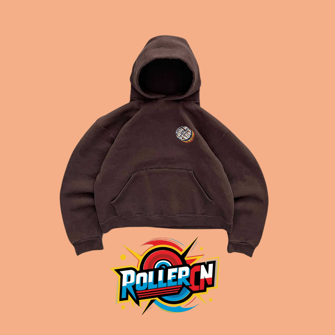Female Printed All-matching Loose Hooded Sweater - Roller
