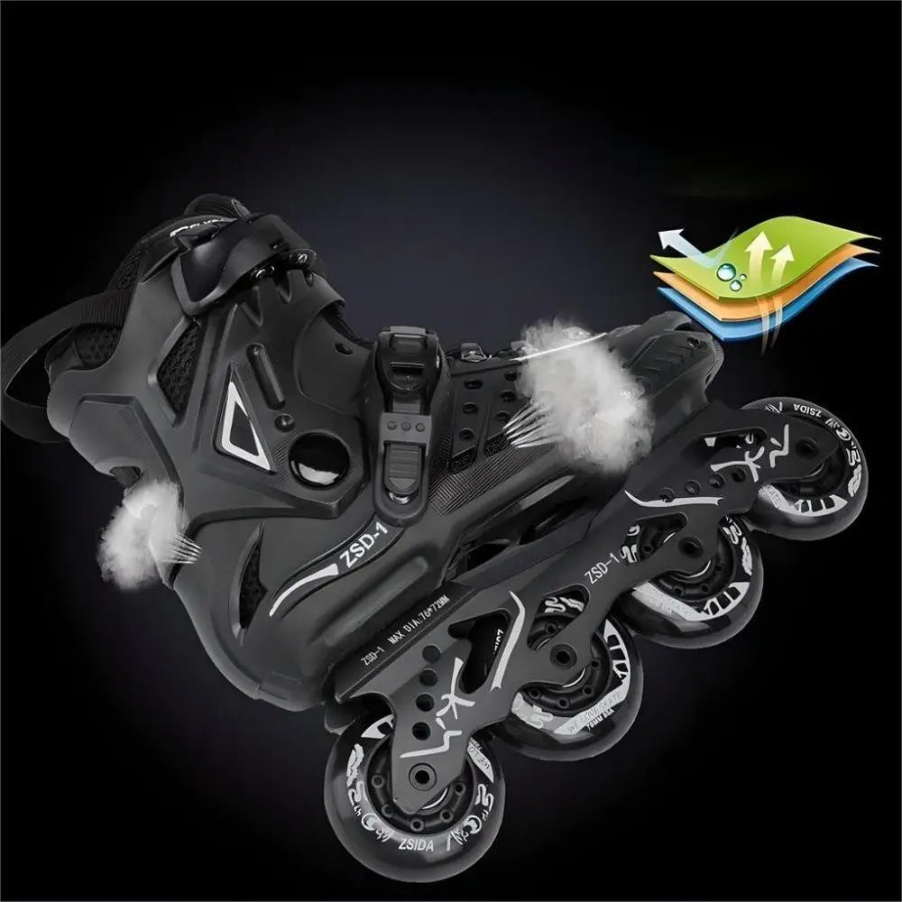 Inline Skates Professional Roller Skate Shoes Slalom Adult Roller Skating Shoes Sliding Free Skate Sneakers Patins 35-46 - Roller