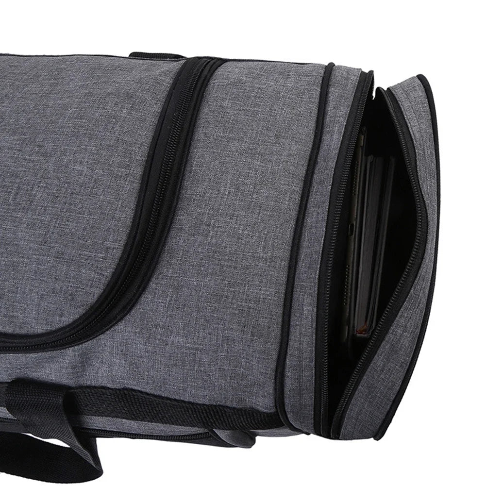Oxford Dry Wet Separation Bags Large Capacity Portable Gym Bags Multifunctional Wear-resistant Side Zippers for Travel Swimming - Roller