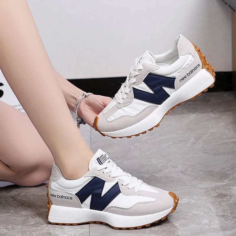 Fashionable and versatile running Forrest Gump women's shoes, thick sole, shock-absorbing, wear-resistant casual sports shoes - Roller