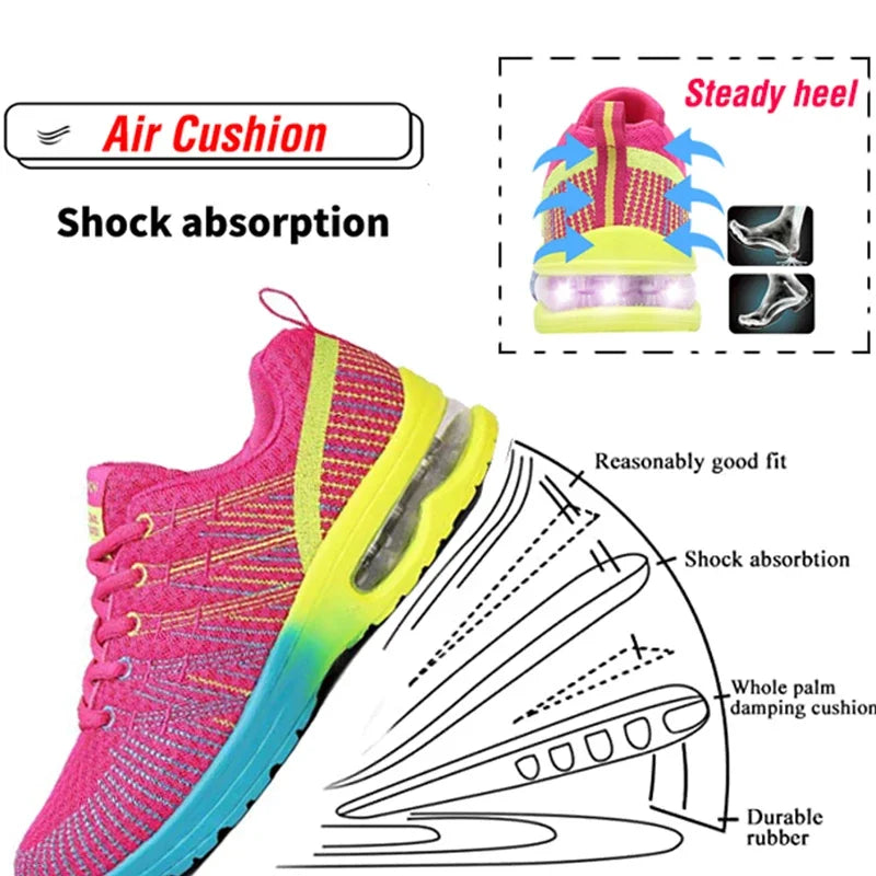 Running Shoes for Women Outdoor Breathable Fashion Womens Jogging Shoes Fitness Sneakers Colorful Cushion Sneaker Female - Roller