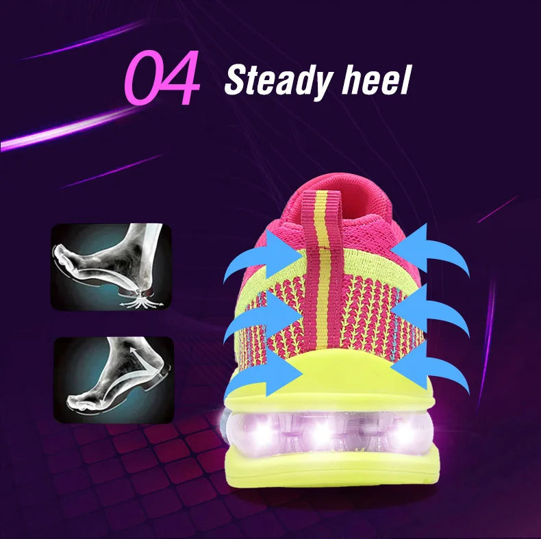 Running Shoes for Women Outdoor Breathable Fashion Womens Jogging Shoes Fitness Sneakers Colorful Cushion Sneaker Female - Roller