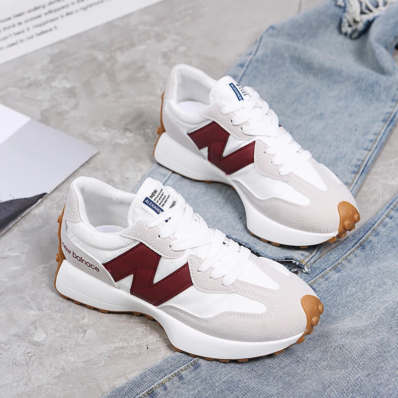 Fashionable and versatile running Forrest Gump women's shoes, thick sole, shock-absorbing, wear-resistant casual sports shoes - Roller