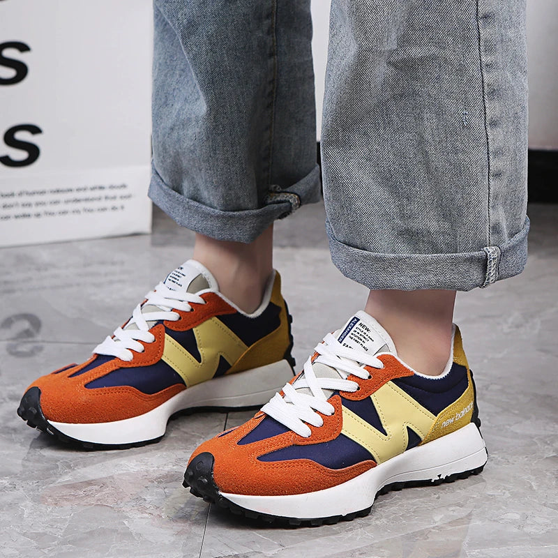 Fashionable and versatile running Forrest Gump women's shoes, thick sole, shock-absorbing, wear-resistant casual sports shoes - Roller
