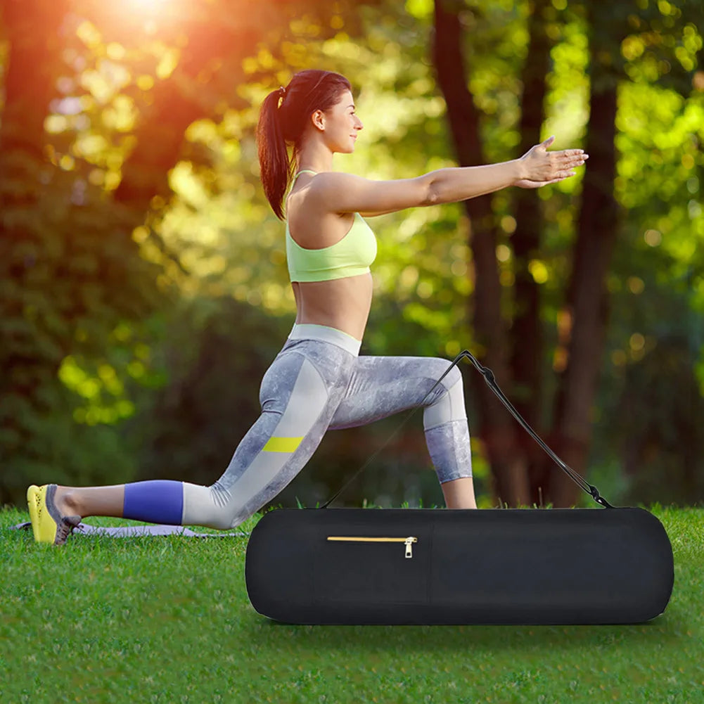 80cm Fitness Storage Bag Multifunctional Oxford Yoga Mat Storage Pocket Large Capacity Lightweight Foldable for Outdoor Camping - Roller