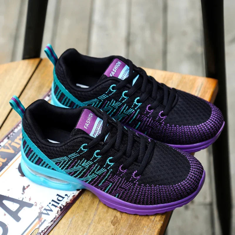 Running Shoes for Women Outdoor Breathable Fashion Womens Jogging Shoes Fitness Sneakers Colorful Cushion Sneaker Female - Roller