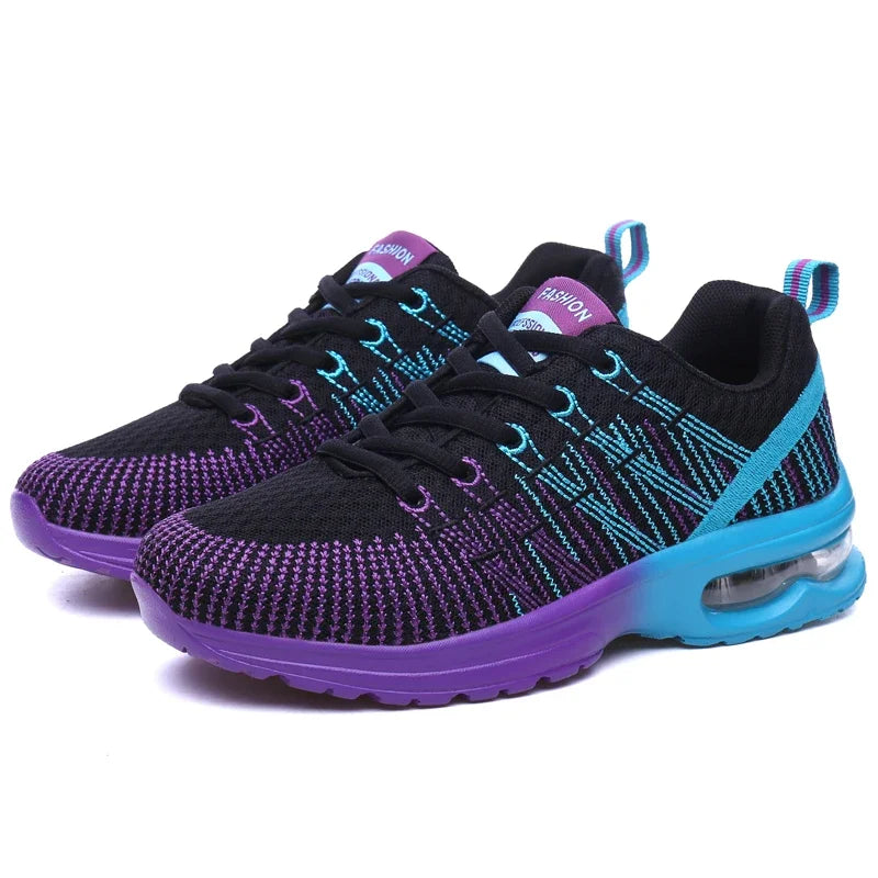 Running Shoes for Women Outdoor Breathable Fashion Womens Jogging Shoes Fitness Sneakers Colorful Cushion Sneaker Female - Roller