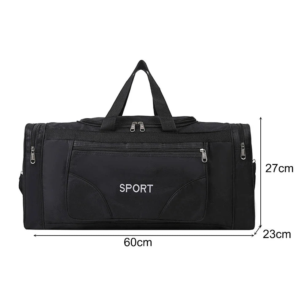 Oxford Dry Wet Separation Bags Large Capacity Portable Gym Bags Multifunctional Wear-resistant Side Zippers for Travel Swimming - Roller