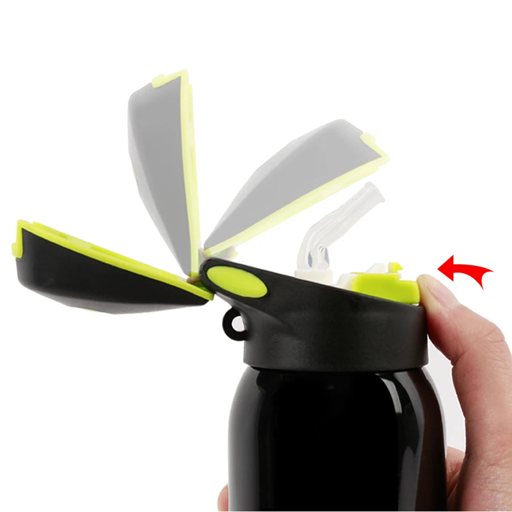 Bicycle Water Bottle Vacuum Stainless Steel Cycling Water Bottle Modern Double Walled Simple Thermo Mug Insulated Water Bottle - Roller