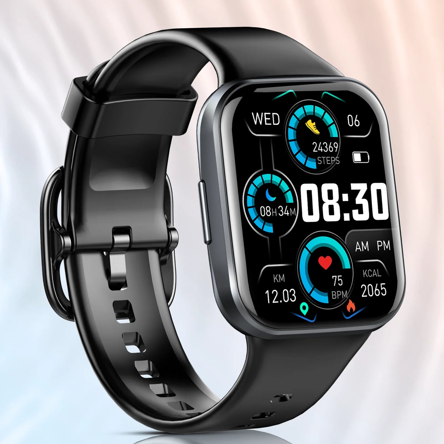 Nerunsa Smart Watch, 1.69" HD Touch Screen Fitness Watch - Roller