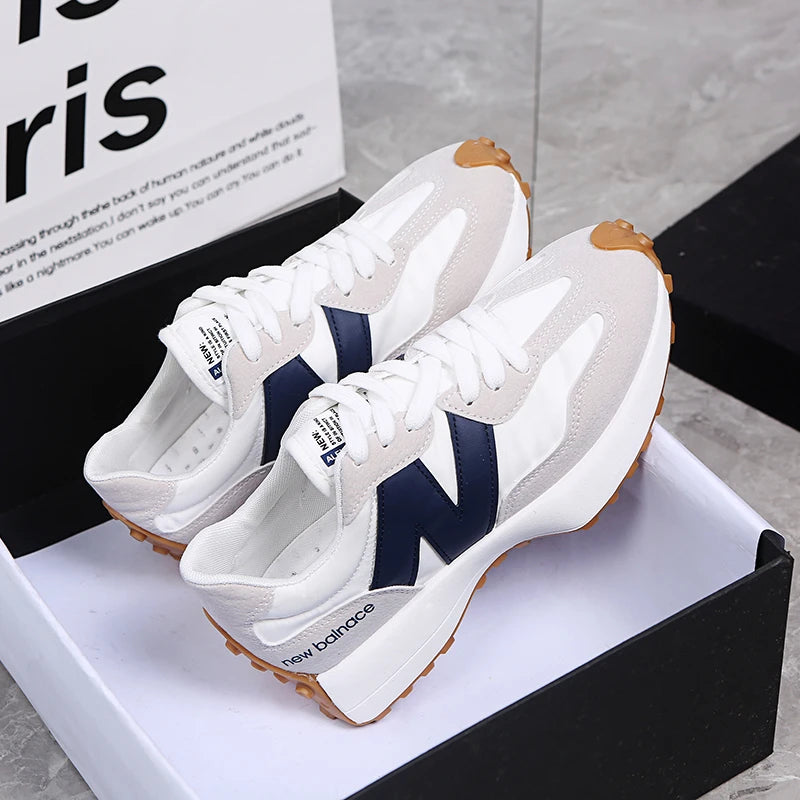 Fashionable and versatile running Forrest Gump women's shoes, thick sole, shock-absorbing, wear-resistant casual sports shoes - Roller