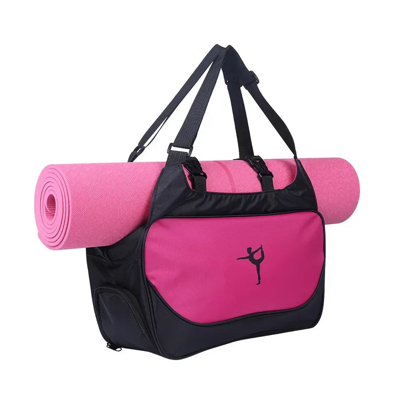 Gym Bag Yoga Mat Tote Bag WITHOUT Yoga Mat Carrier Waterproof Sports Pilates Adjustable Fitness Shoulder Sling Bags Accessories - Roller