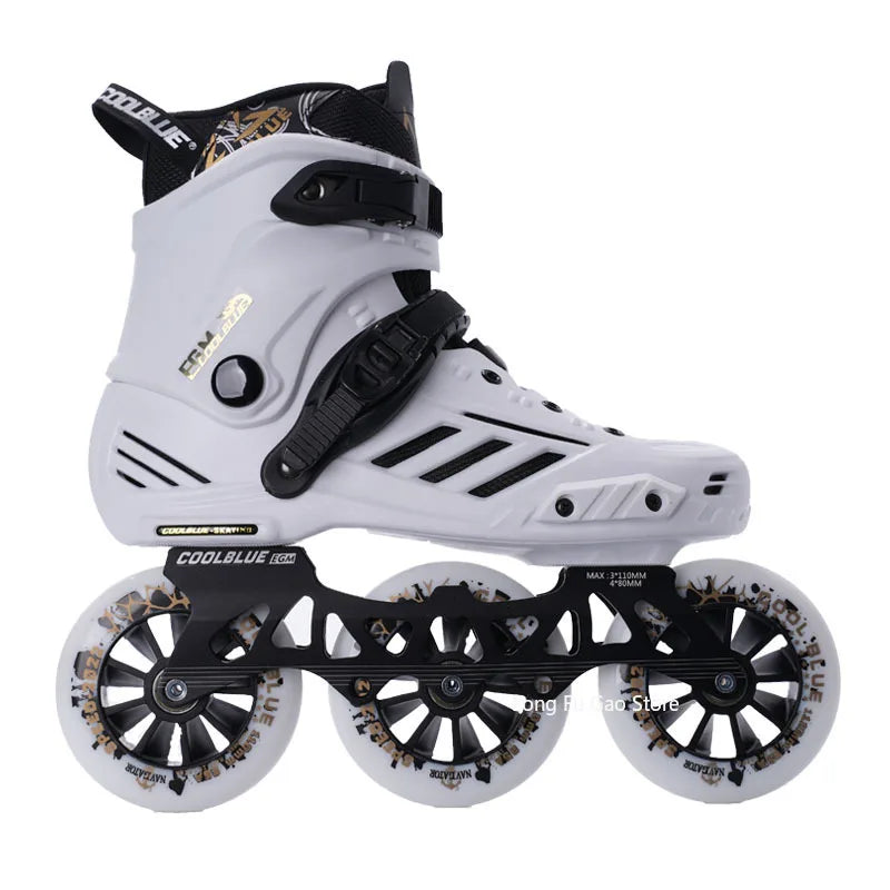 Big three wheel speed skates adult professional racing roller skates adult roller skating children skates for men and women - Roller