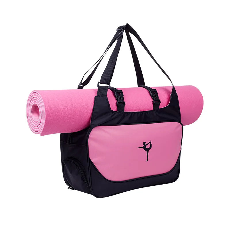 Gym Bag Yoga Mat Tote Bag WITHOUT Yoga Mat Carrier Waterproof Sports Pilates Adjustable Fitness Shoulder Sling Bags Accessories - Roller
