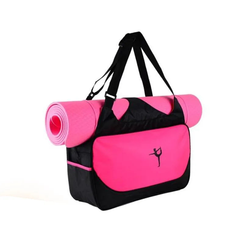 Gym Bag Yoga Mat Tote Bag WITHOUT Yoga Mat Carrier Waterproof Sports Pilates Adjustable Fitness Shoulder Sling Bags Accessories - Roller