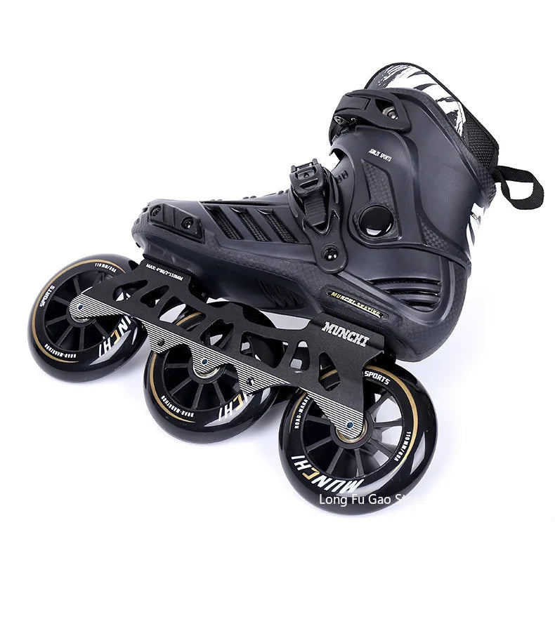 Big three wheel speed skates adult professional racing roller skates adult roller skating children skates for men and women - Roller
