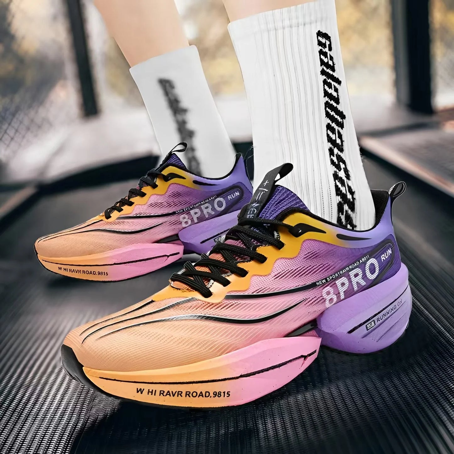 Carbon Plate Air Cushion Men Sports Marathon Running Shoes Breathable Lightweight Women Comfortable Athletic Nonskid Sneakers - Roller