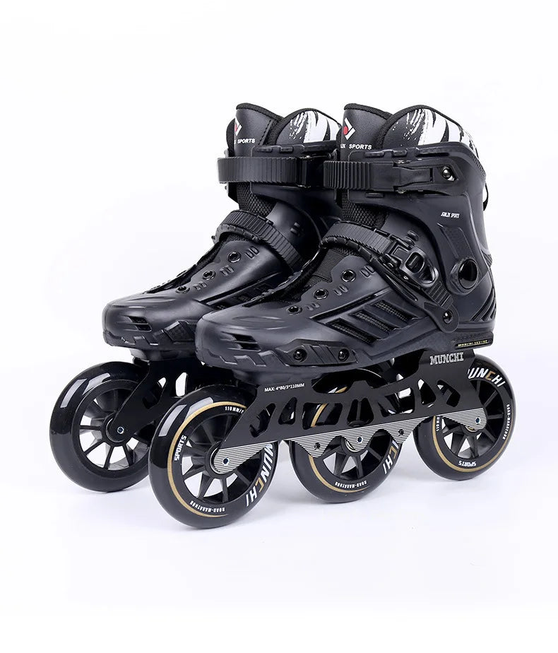 Big three wheel speed skates adult professional racing roller skates adult roller skating children skates for men and women - Roller