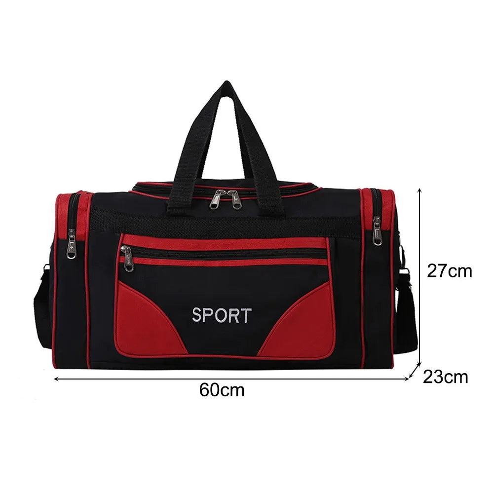 Oxford Dry Wet Separation Bags Large Capacity Portable Gym Bags Multifunctional Wear-resistant Side Zippers for Travel Swimming - Roller