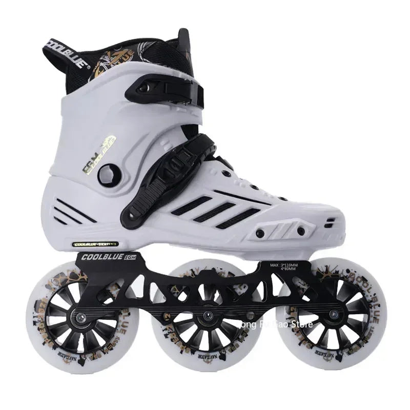 Big three wheel speed skates adult professional racing roller skates adult roller skating children skates for men and women - Roller