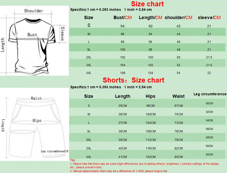 Summer Men's Sets Fashion Tracksuit Men Short Sleeve T Shirts+Sport Shorts Suit Men Casual Men Clothing Mens Joggers Sets S-4XL - Roller
