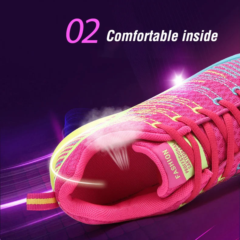 Running Shoes for Women Outdoor Breathable Fashion Womens Jogging Shoes Fitness Sneakers Colorful Cushion Sneaker Female - Roller