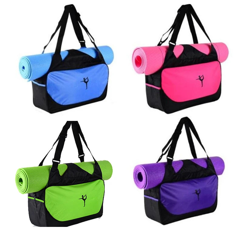 Gym Bag Yoga Mat Tote Bag WITHOUT Yoga Mat Carrier Waterproof Sports Pilates Adjustable Fitness Shoulder Sling Bags Accessories - Roller