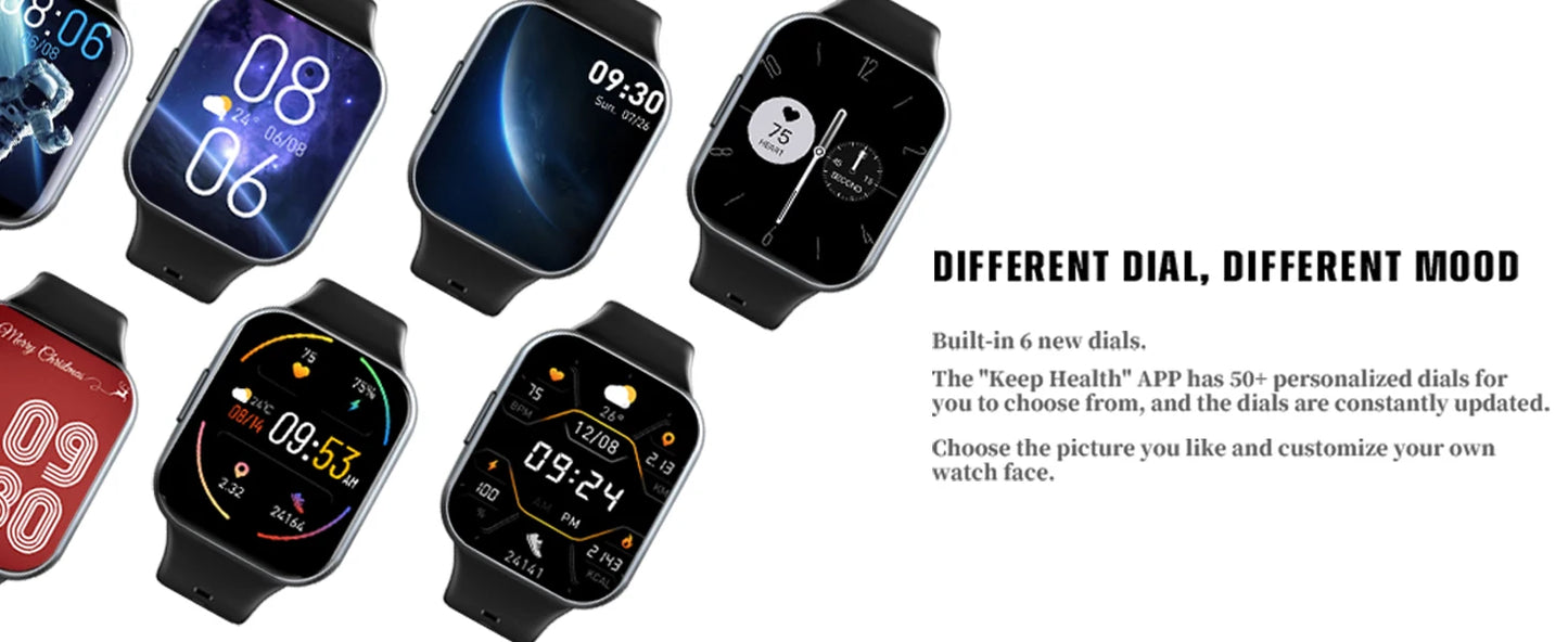 Nerunsa Smart Watch, 1.69" HD Touch Screen Fitness Watch - Roller