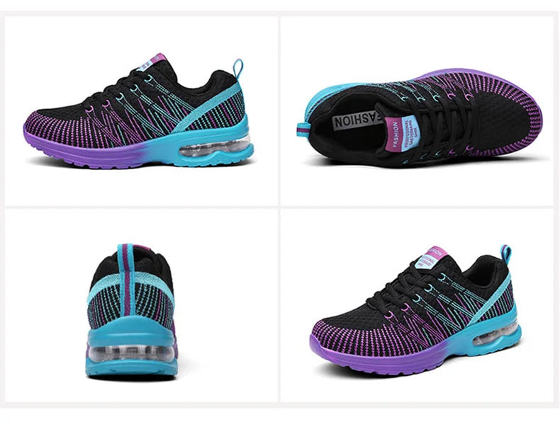 Running Shoes for Women Outdoor Breathable Fashion Womens Jogging Shoes Fitness Sneakers Colorful Cushion Sneaker Female - Roller