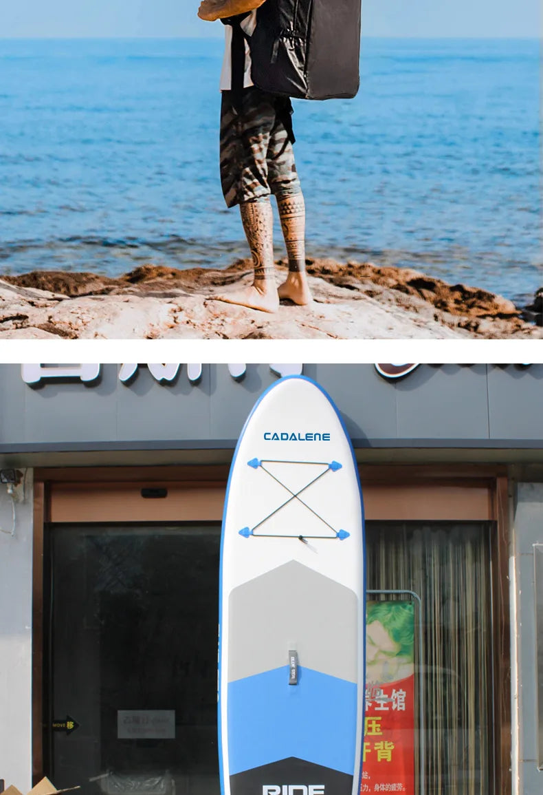 SUP Surfboard Standing Inflatable Paddle Board Adult Brushed Mesh Material Pulp Board Water Surfboard - Roller