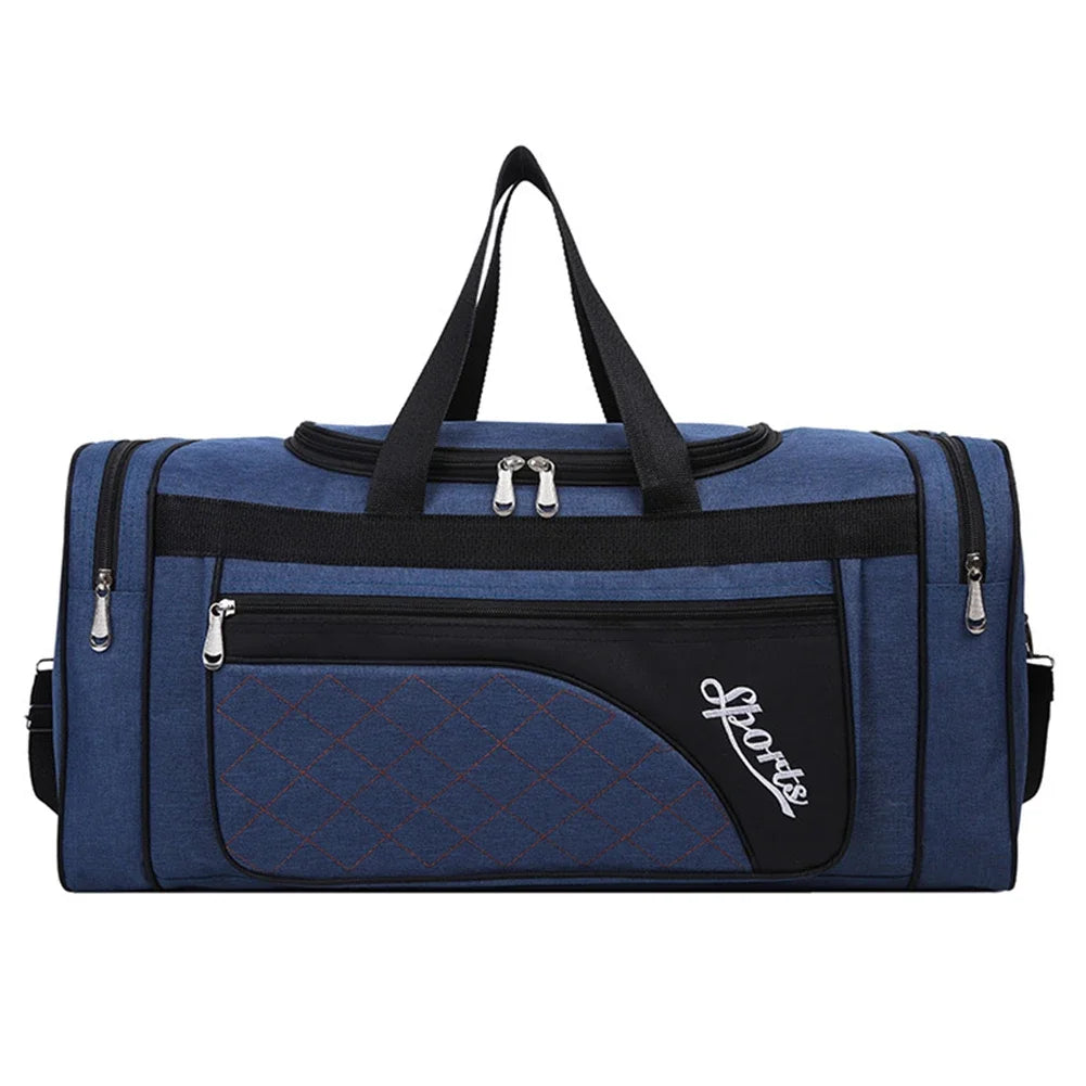 Oxford Dry Wet Separation Bags Large Capacity Portable Gym Bags Multifunctional Wear-resistant Side Zippers for Travel Swimming - Roller