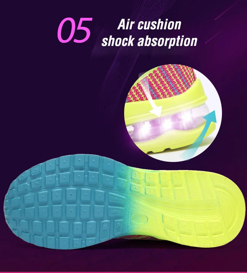 Running Shoes for Women Outdoor Breathable Fashion Womens Jogging Shoes Fitness Sneakers Colorful Cushion Sneaker Female - Roller