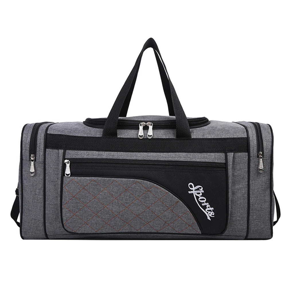 Oxford Dry Wet Separation Bags Large Capacity Portable Gym Bags Multifunctional Wear-resistant Side Zippers for Travel Swimming - Roller