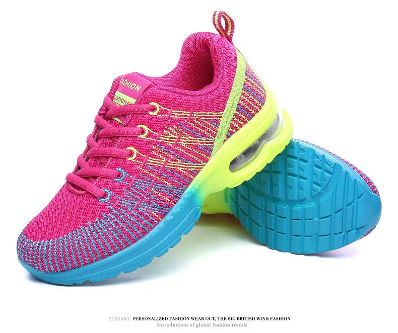 Running Shoes for Women Outdoor Breathable Fashion Womens Jogging Shoes Fitness Sneakers Colorful Cushion Sneaker Female - Roller