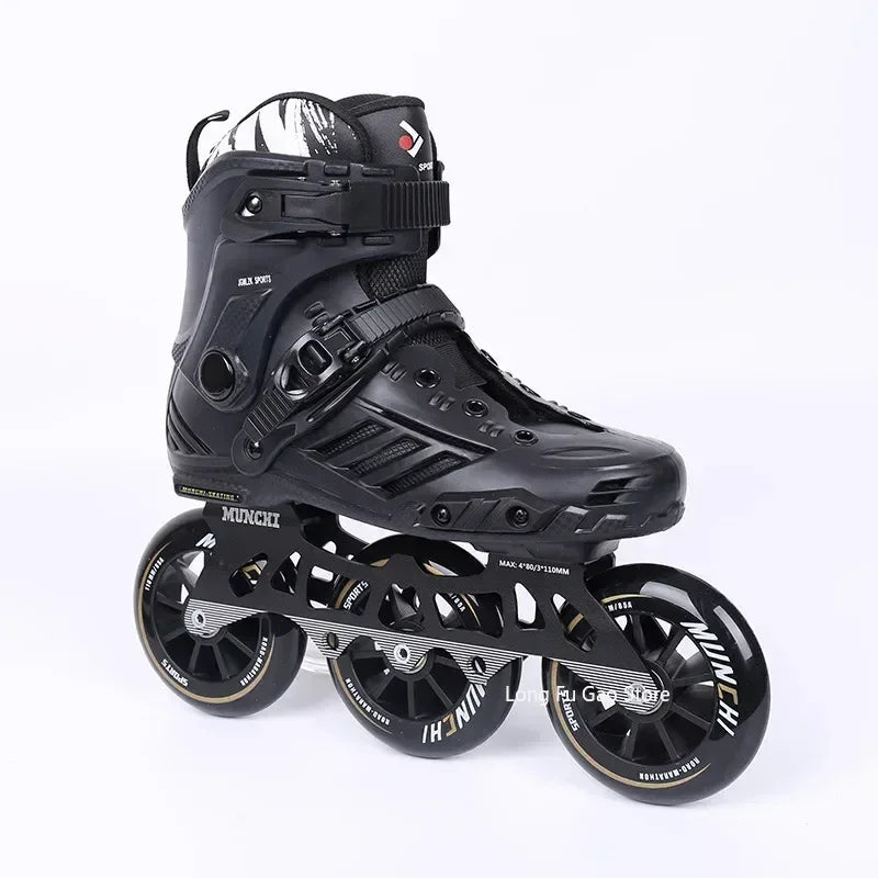 Big three wheel speed skates adult professional racing roller skates adult roller skating children skates for men and women - Roller