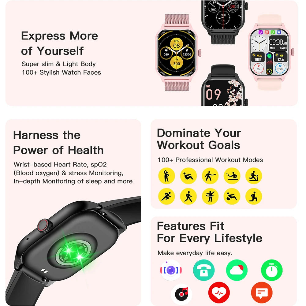 LEMFO LT10 Smart Watch 2025 - Roller