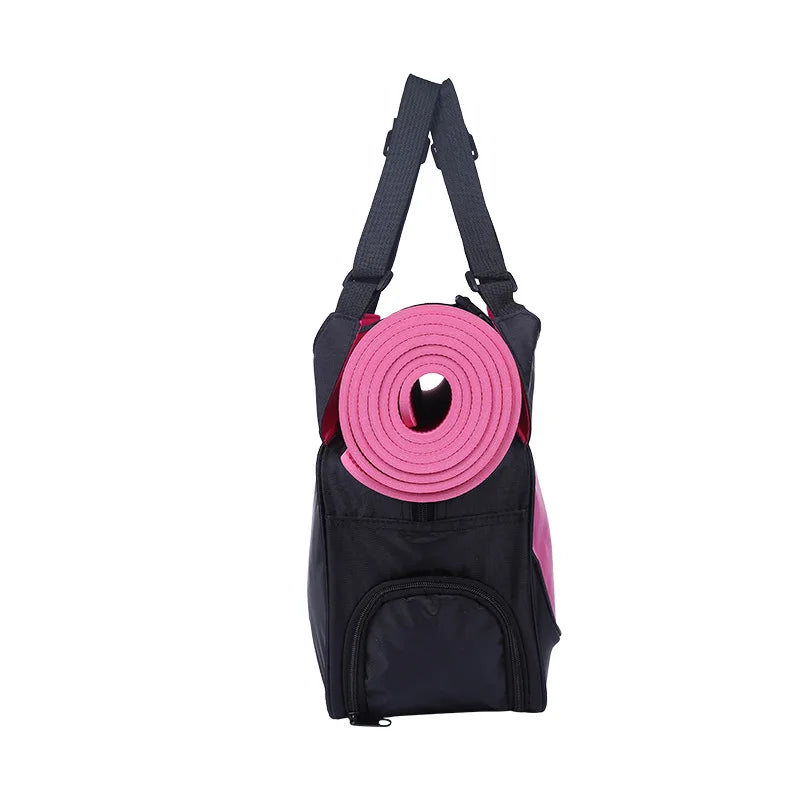 Gym Bag Yoga Mat Tote Bag WITHOUT Yoga Mat Carrier Waterproof Sports Pilates Adjustable Fitness Shoulder Sling Bags Accessories - Roller