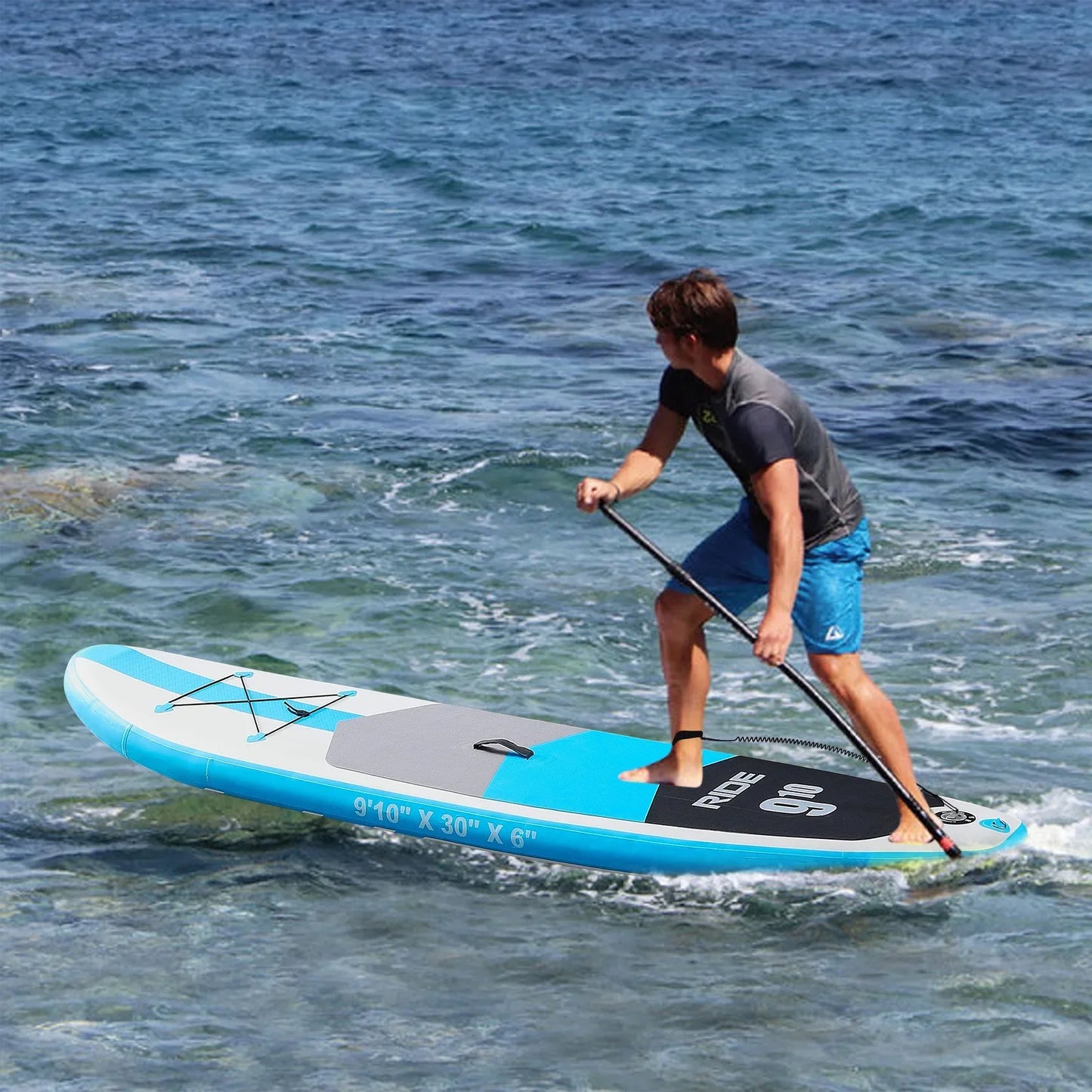 SUP Surfboard Standing Inflatable Paddle Board Adult Brushed Mesh Material Pulp Board Water Surfboard - Roller