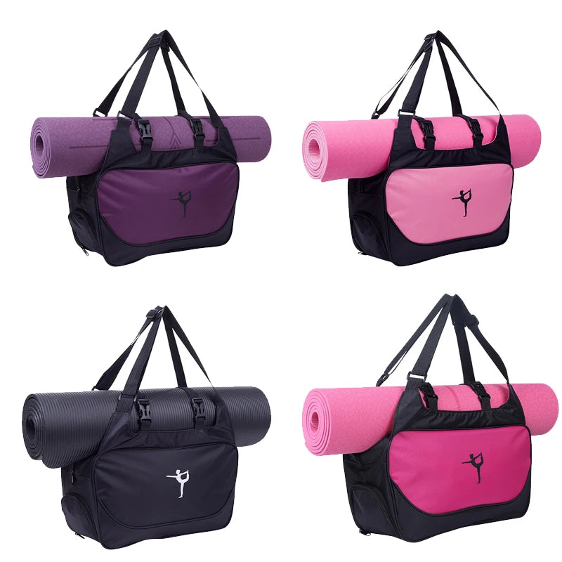 Gym Bag Yoga Mat Tote Bag WITHOUT Yoga Mat Carrier Waterproof Sports Pilates Adjustable Fitness Shoulder Sling Bags Accessories - Roller