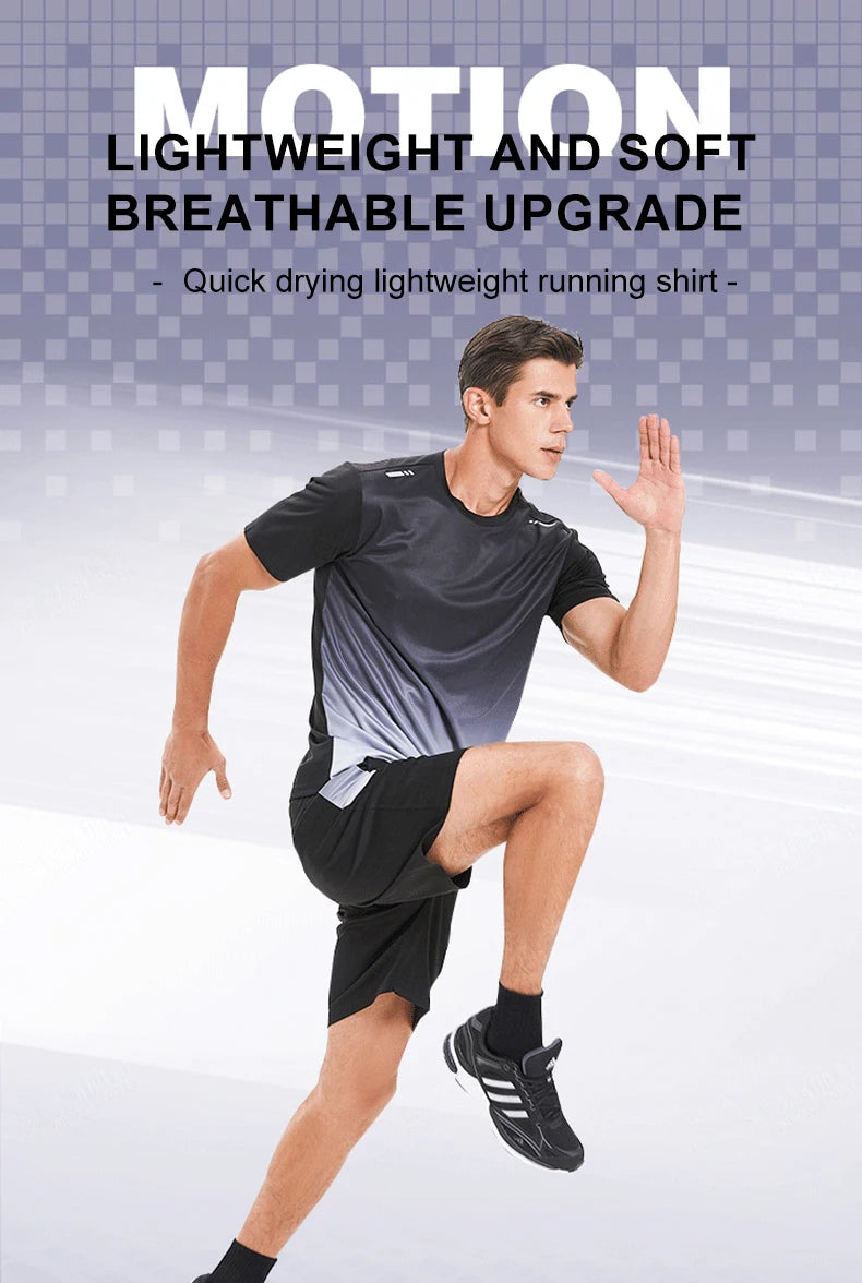 Men Women Quick Drying Running Sets Gym Fitness Suits Outdoor Short Sleeve Sports T-shirt Shorts Badminton Tennis Training Kit - Roller