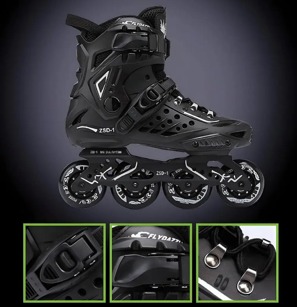 Inline Skates Professional Roller Skate Shoes Slalom Adult Roller Skating Shoes Sliding Free Skate Sneakers Patins 35-46 - Roller
