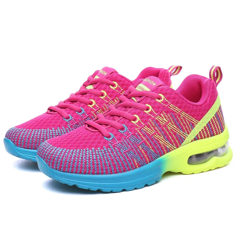 Running Shoes for Women Outdoor Breathable Fashion Womens Jogging Shoes Fitness Sneakers Colorful Cushion Sneaker Female - Roller