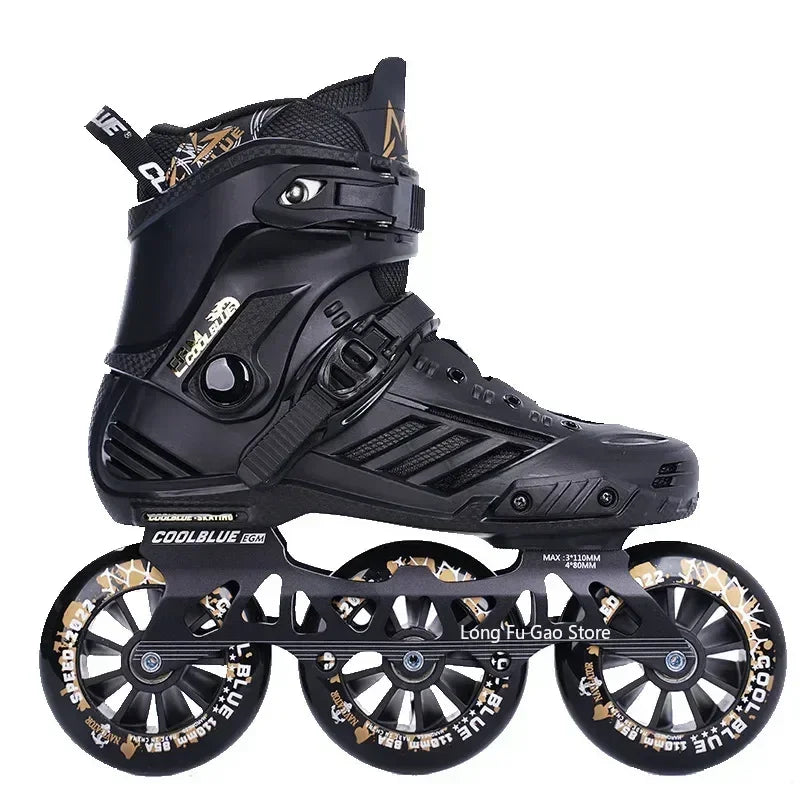Big three wheel speed skates adult professional racing roller skates adult roller skating children skates for men and women - Roller