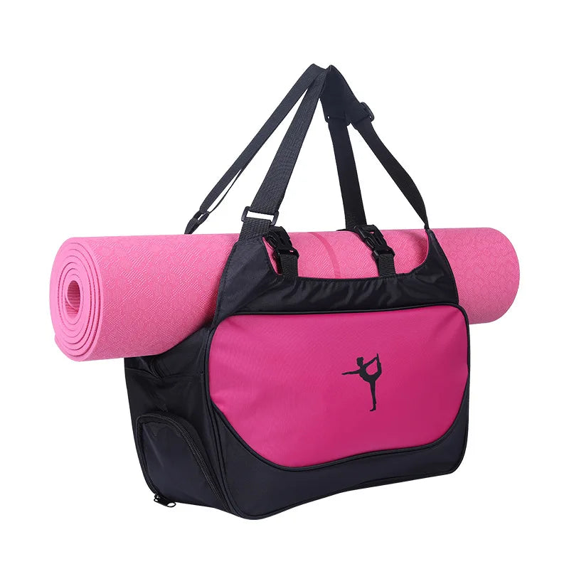 Gym Bag Yoga Mat Tote Bag WITHOUT Yoga Mat Carrier Waterproof Sports Pilates Adjustable Fitness Shoulder Sling Bags Accessories - Roller