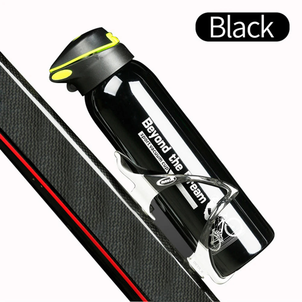 Bicycle Water Bottle Vacuum Stainless Steel Cycling Water Bottle Modern Double Walled Simple Thermo Mug Insulated Water Bottle - Roller
