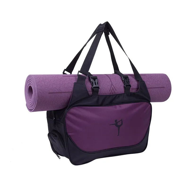 Gym Bag Yoga Mat Tote Bag WITHOUT Yoga Mat Carrier Waterproof Sports Pilates Adjustable Fitness Shoulder Sling Bags Accessories - Roller